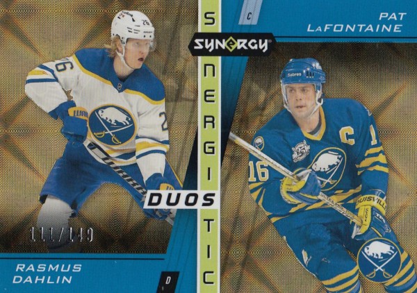 insert karta DAHLIN/LaFONTAINE 21-22 Synergy Synergistic Duos Stars and Legends Gold /149